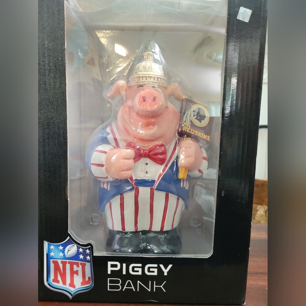 NFL Red Skin Piggy Bank, Team Color